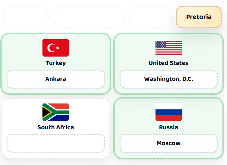 Countries & Capitals screenshot